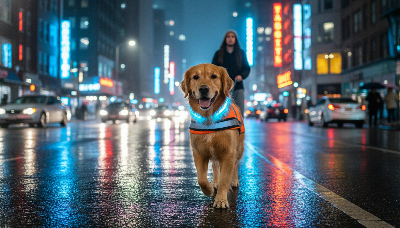 Comment assurer la visibilité de votre chien pendant les promenades nocturnes ?