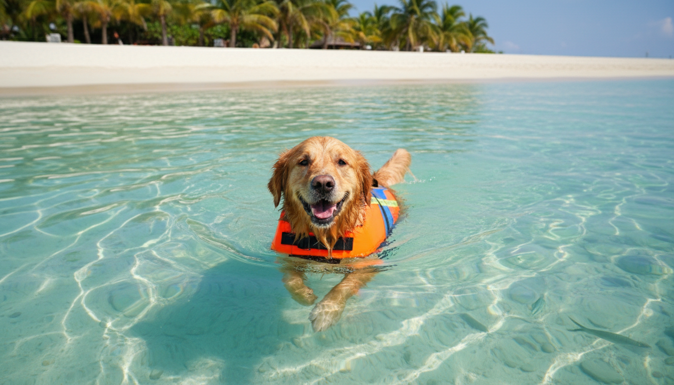 Est-ce que votre chien est en sécurité pendant la baignade ?