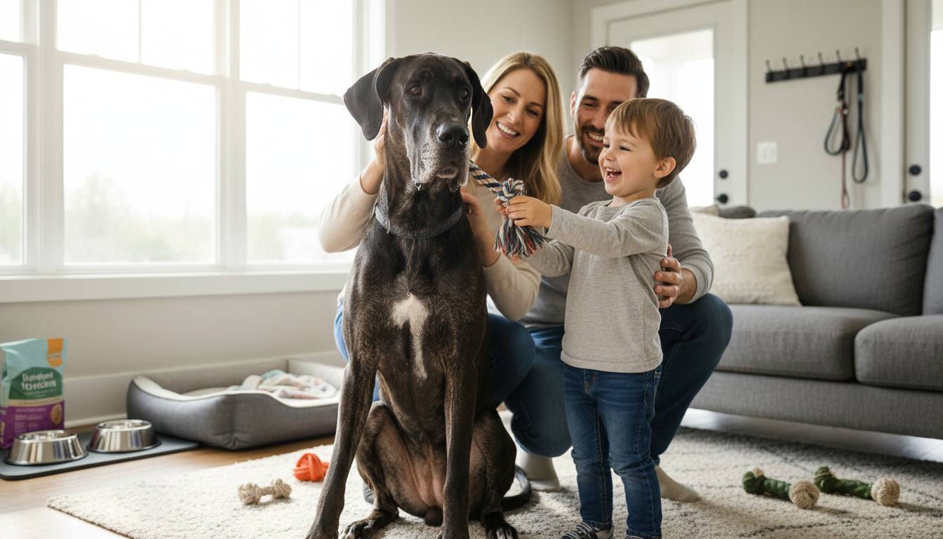 découvrez tout ce qu'il faut savoir avant d'adopter un dogue allemand : conseils, caractéristiques et besoins de cette race impressionnante et affectueuse.