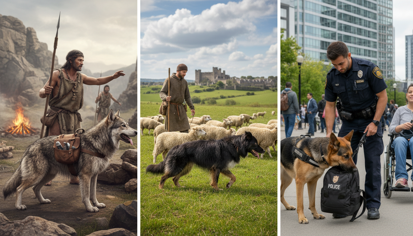 découvrez l'histoire fascinante des chiens en tant qu'animaux de travail et explorez leur évolution aux côtés de l'homme.